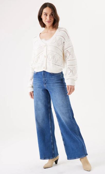 Garcia H30250_ladies cardigan-whitecap