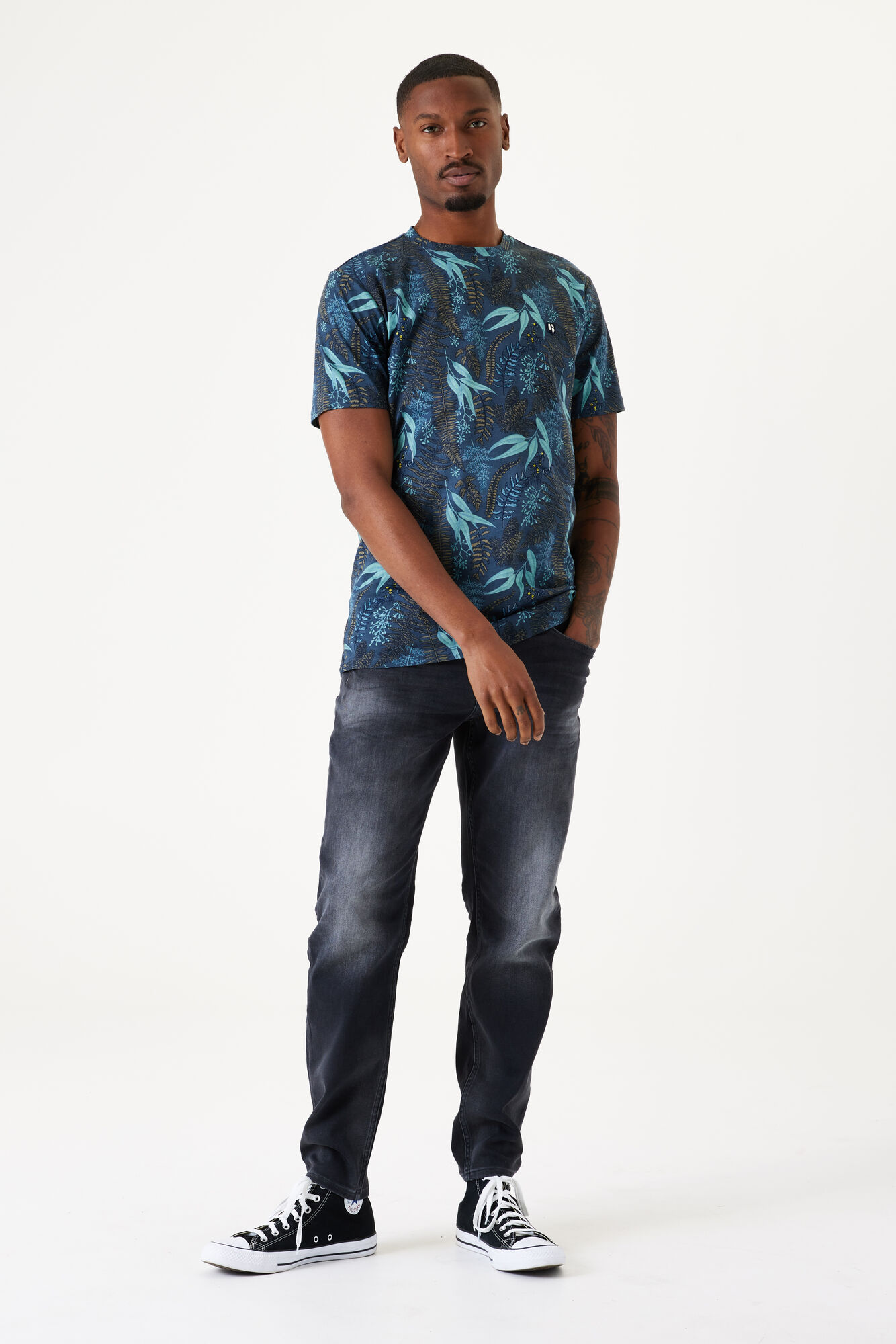 Garcia I31202_men`s T-shirt ss-greyish green