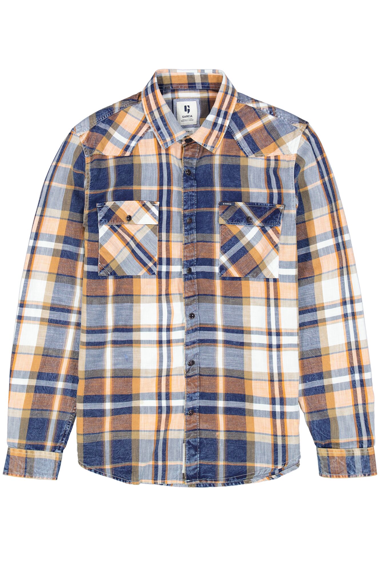 Garcia H31085_men`s shirt ls-sunset orange - Image 5