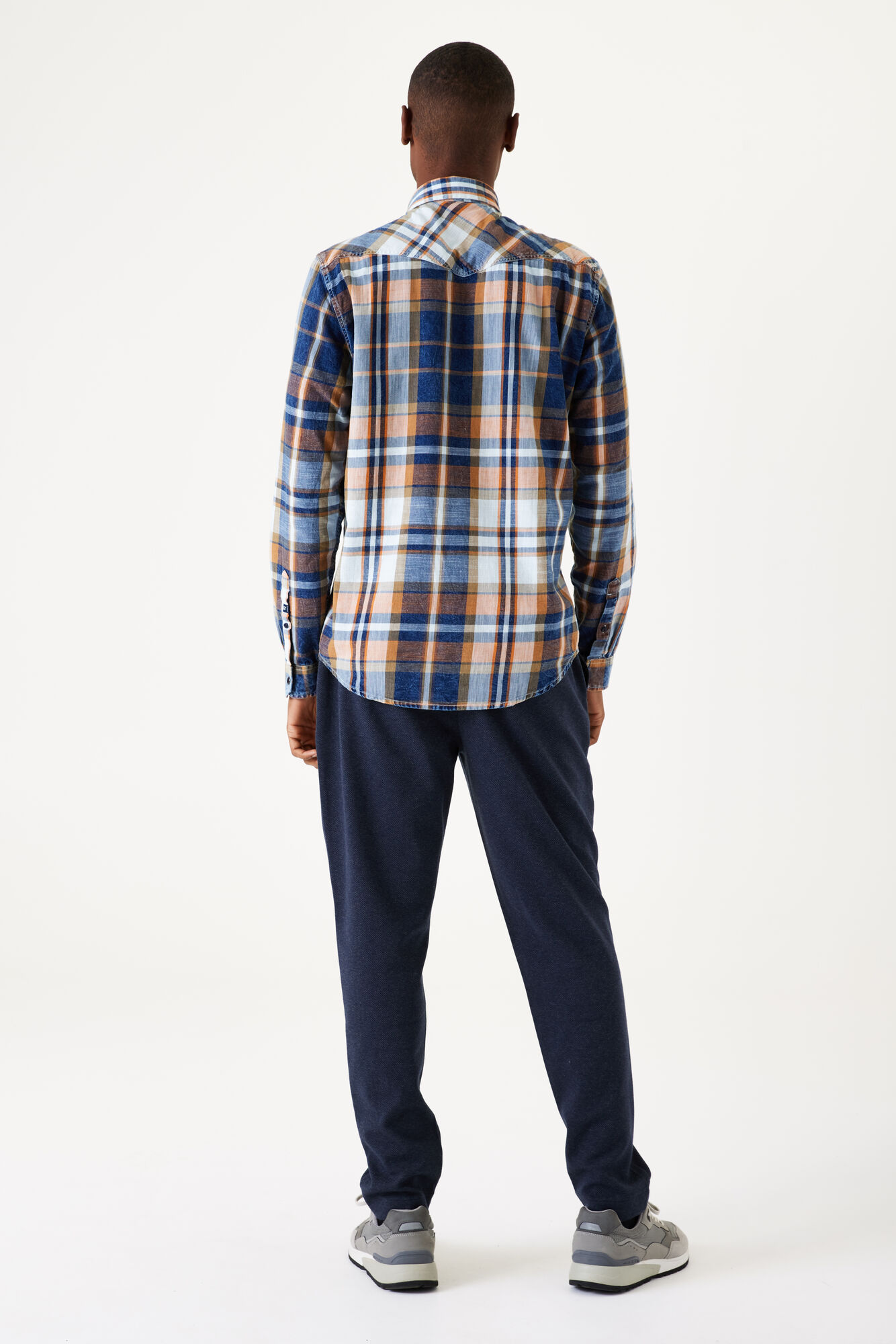 Garcia H31085_men`s shirt ls-sunset orange - Image 3