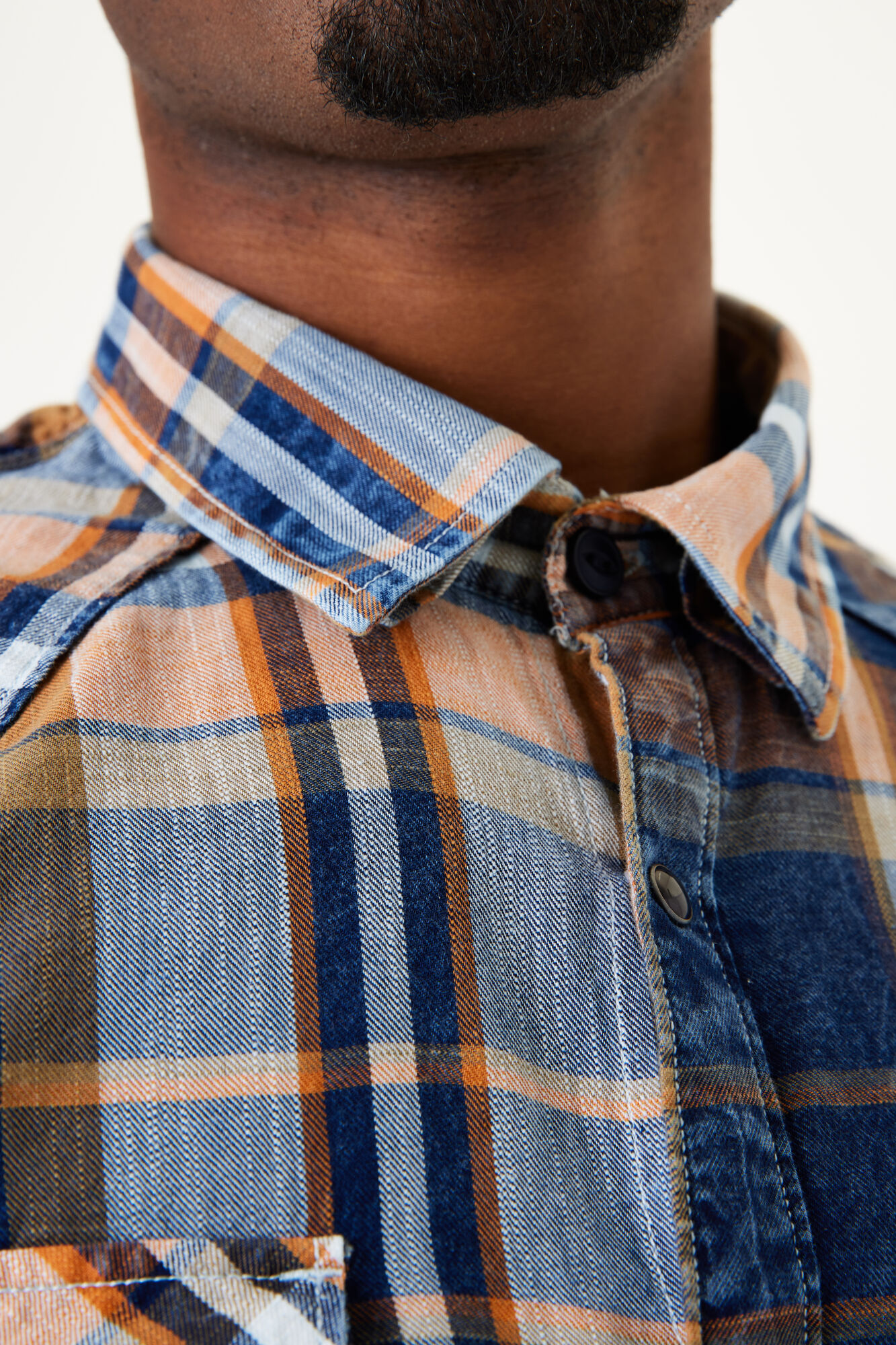 Garcia H31085_men`s shirt ls-sunset orange - Image 4