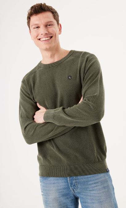 Garcia I31242_men`s pullover-dark green