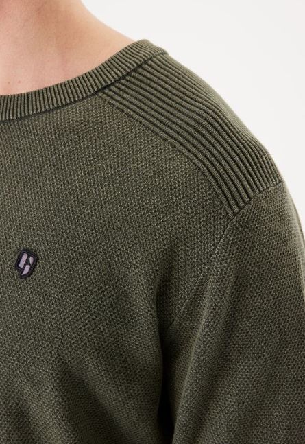 Garcia I31242_men`s pullover-dark green - Image 4