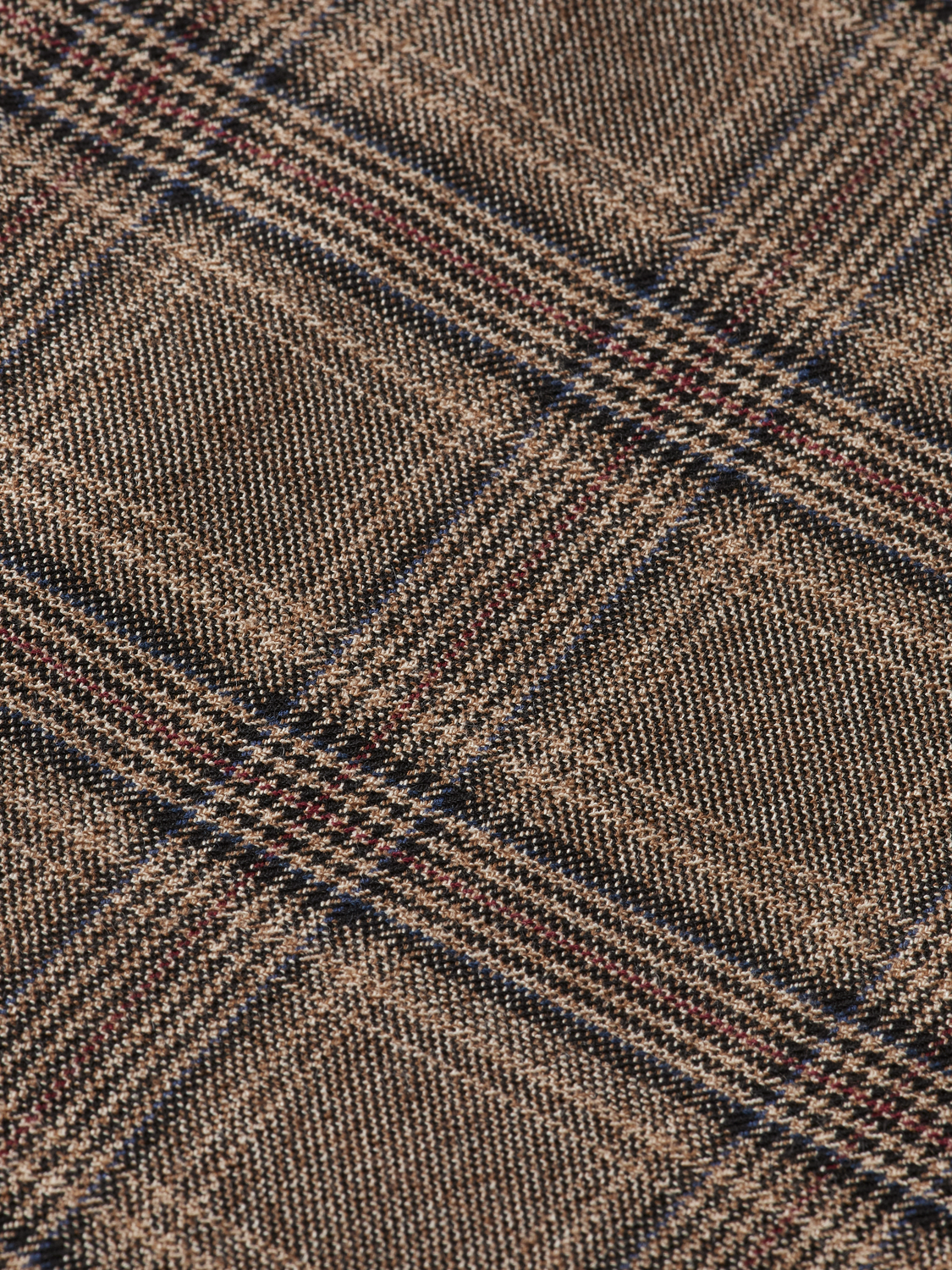 Scotch & Soda Lightweight yarn-dyed check bomber jacket-Camel Night Check - Image 3