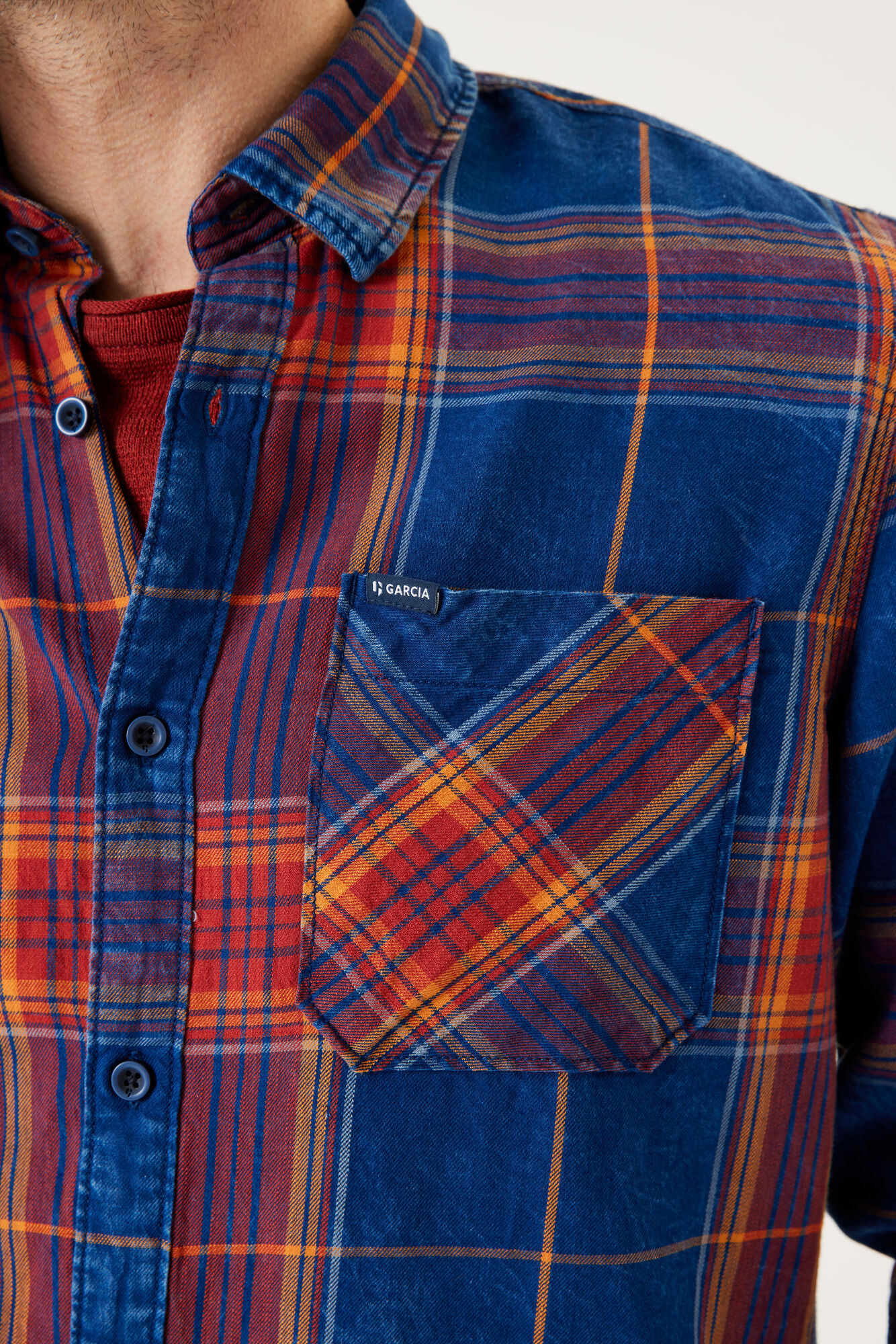 Garcia J31084_men`s shirt ls-indigo - Image 3