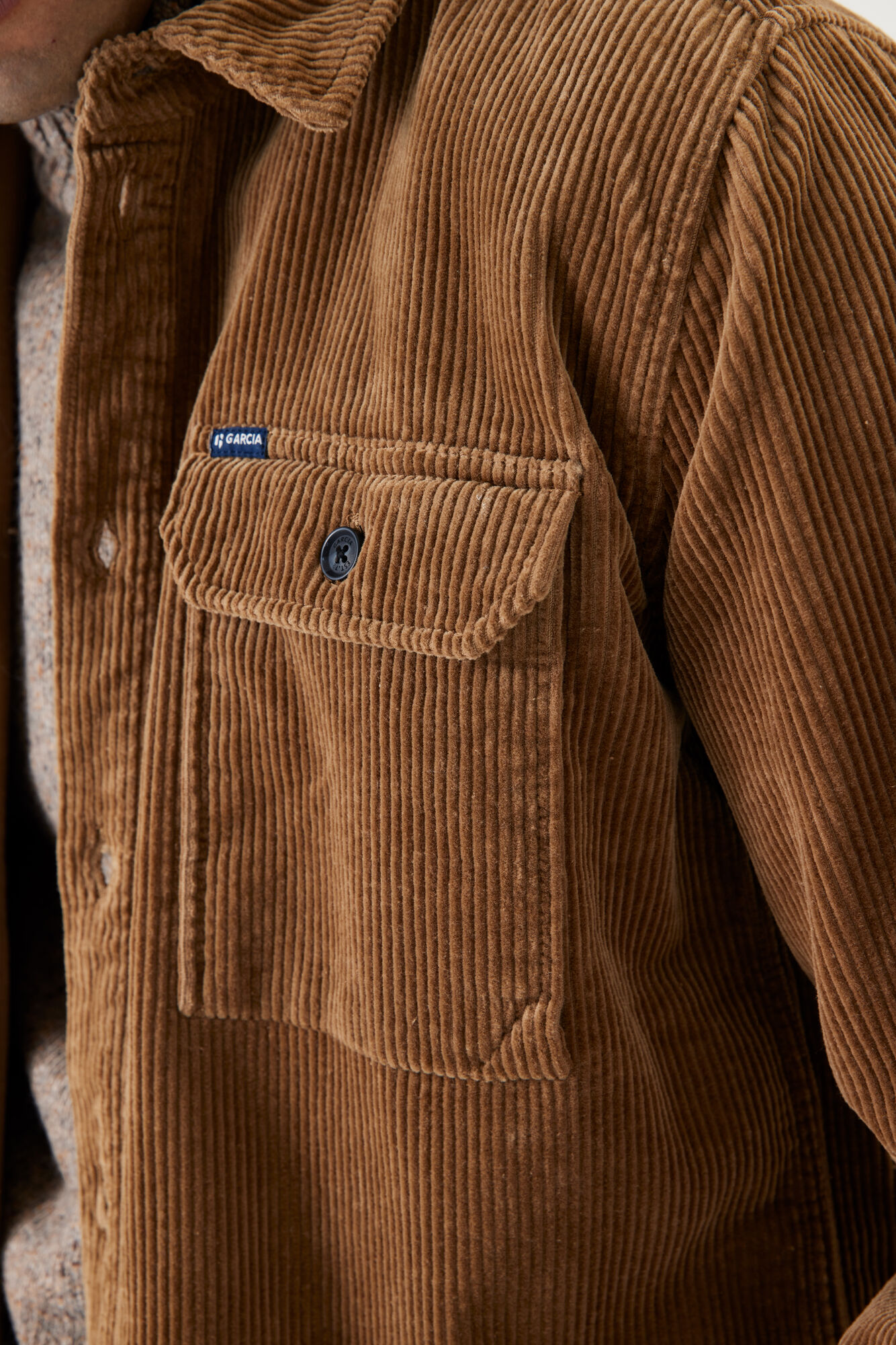 Garcia J31104_men`s overshirt-golden brown - Image 5