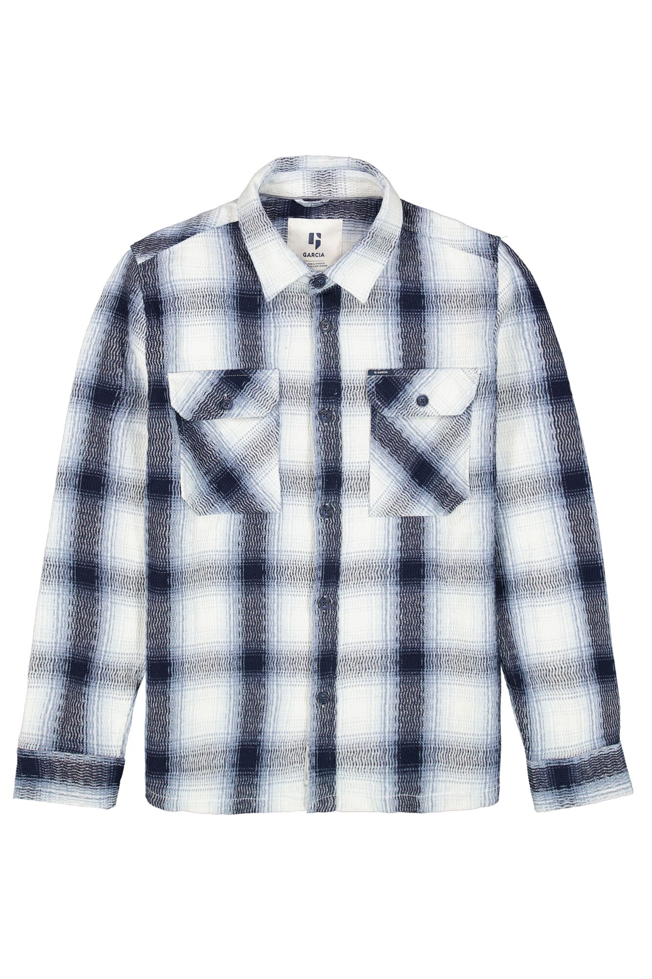Garcia L31100_men`s overshirt-stone blue - Image 5