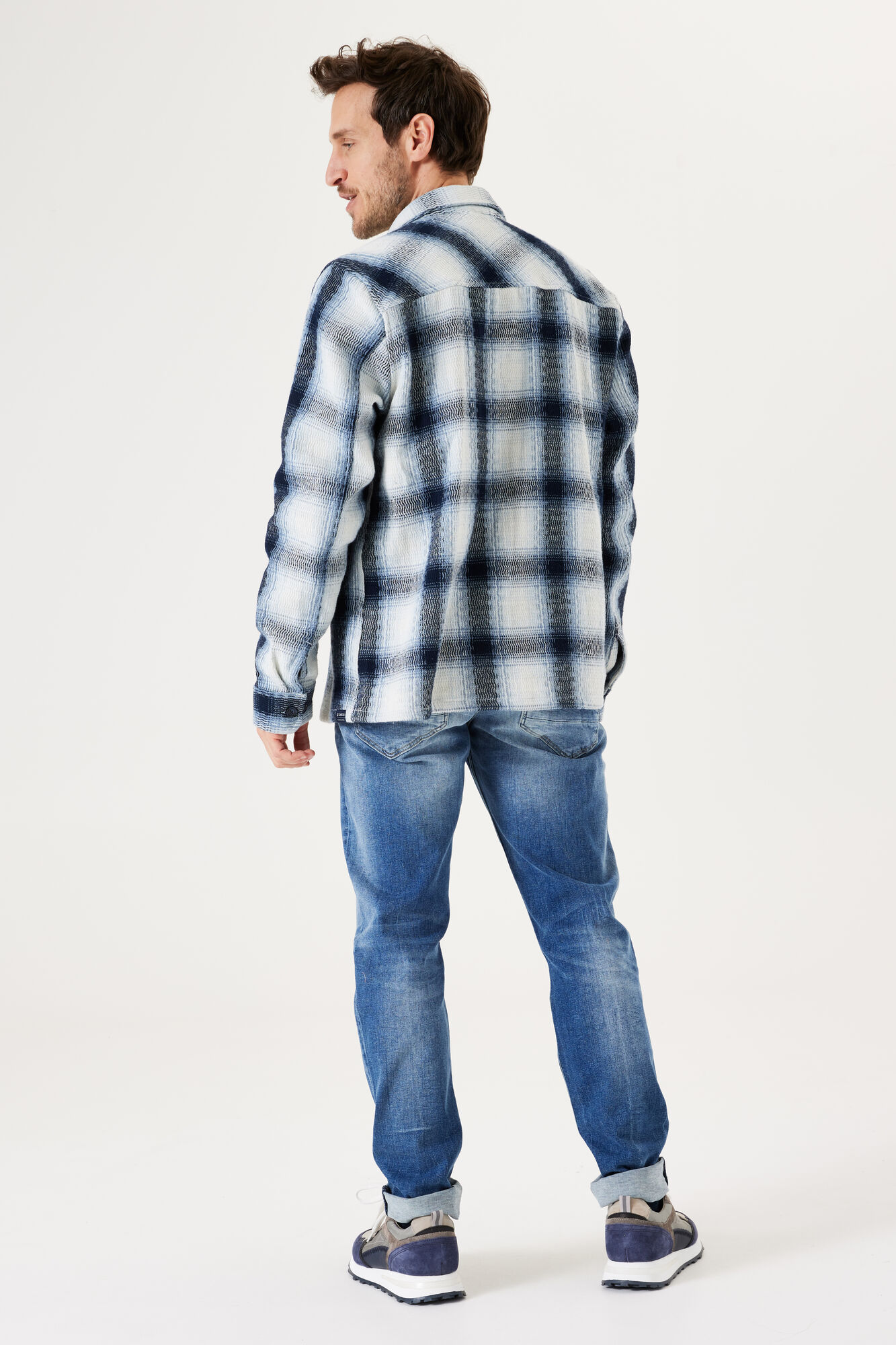 Garcia L31100_men`s overshirt-stone blue - Image 2
