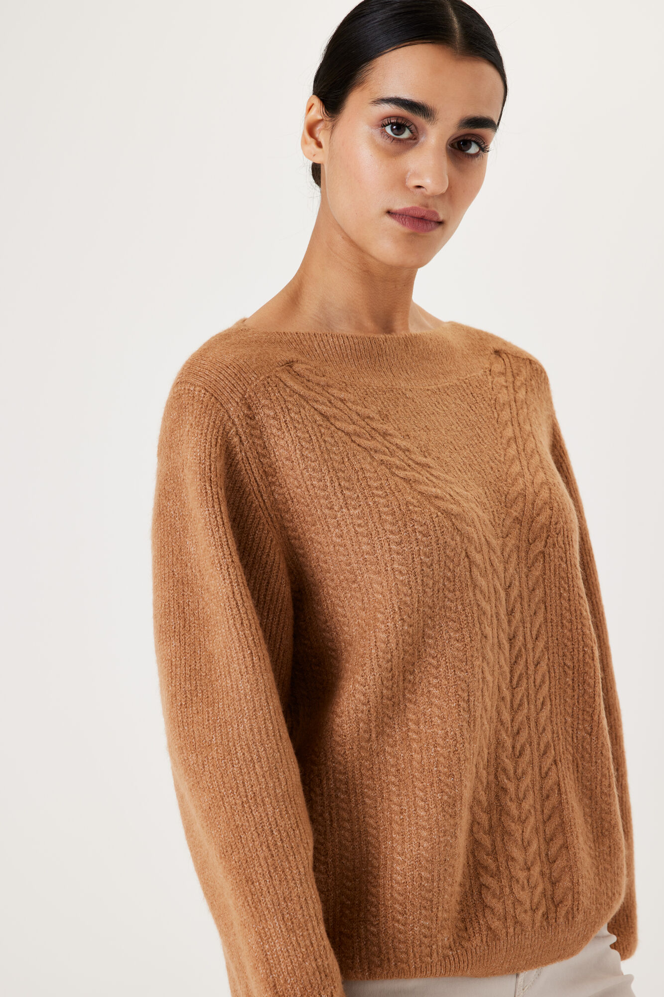 Garcia L30243_ladies pullover-honey brown - Image 2