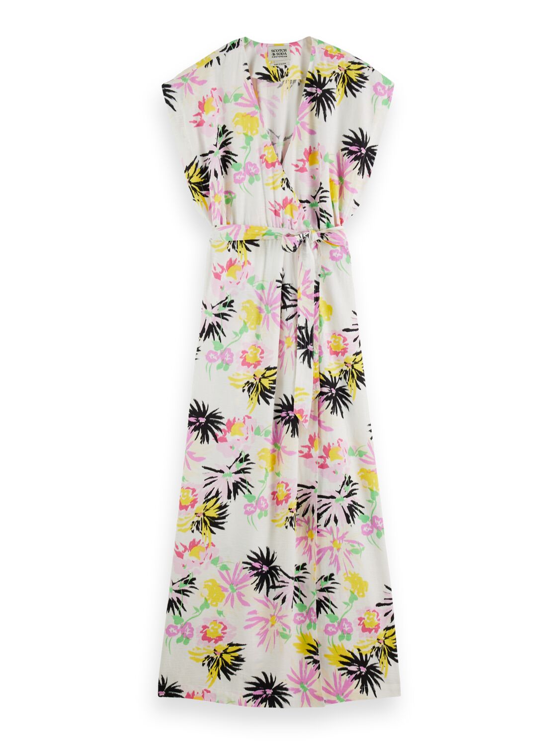Scotch & Soda Allover printed loose fit dress-Aster White - Image 6