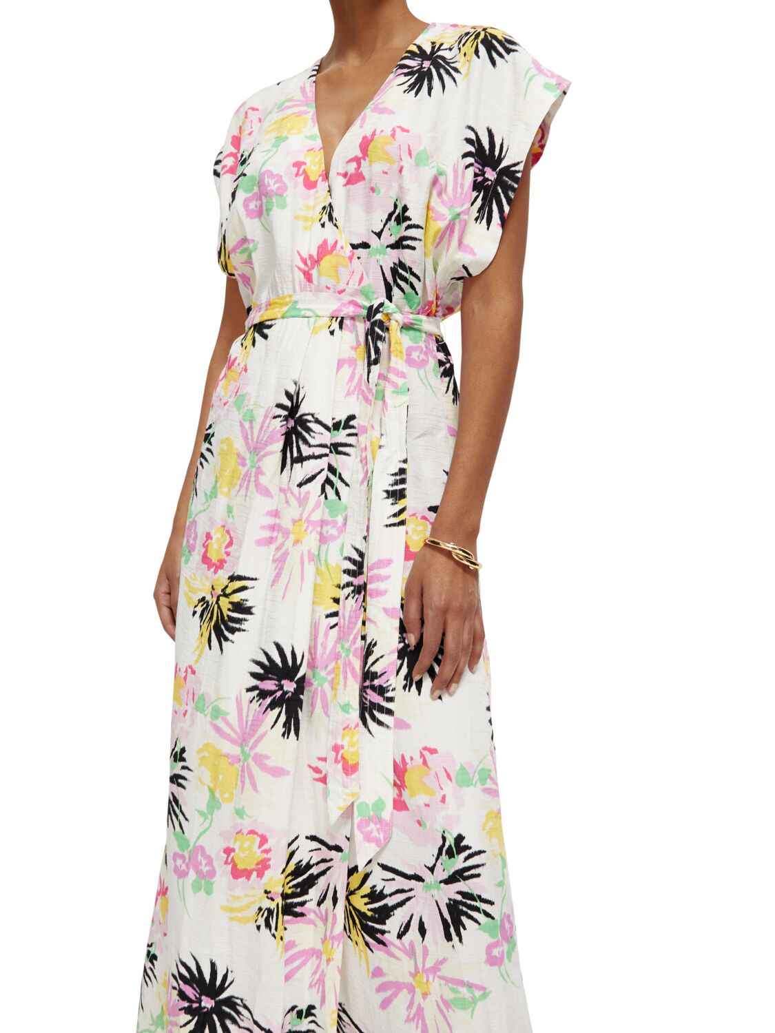 Scotch & Soda Allover printed loose fit dress-Aster White - Image 2