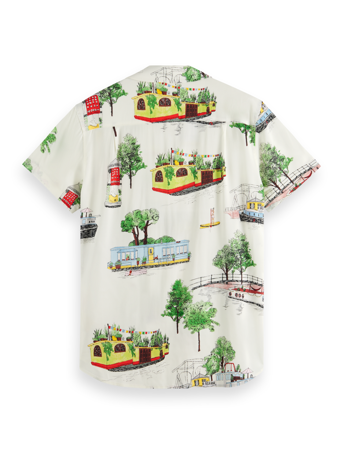 Scotch & Soda Viscose Shirt-Canal Boats - Image 2