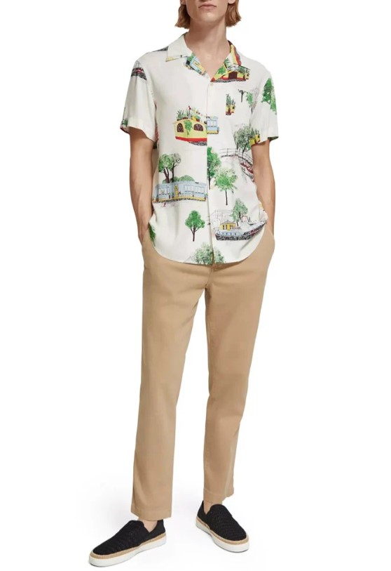 Scotch & Soda Viscose Shirt-Canal Boats - Image 5