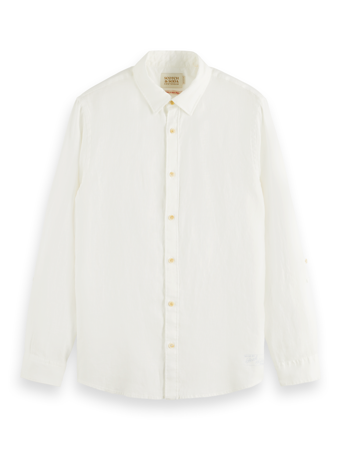 Scotch & Soda Linen Shirt-White