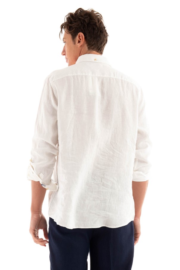 Scotch & Soda Linen Shirt-White - Image 2