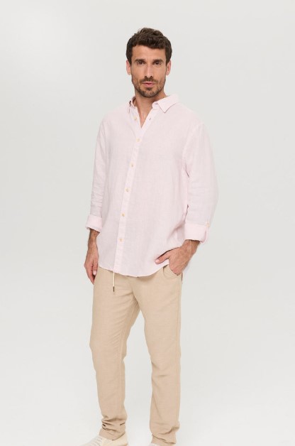 Scotch & Soda Linen Shirt-Sea Flower - Image 7