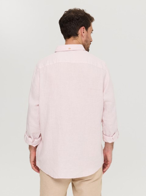 Scotch & Soda Linen Shirt-Sea Flower - Image 4