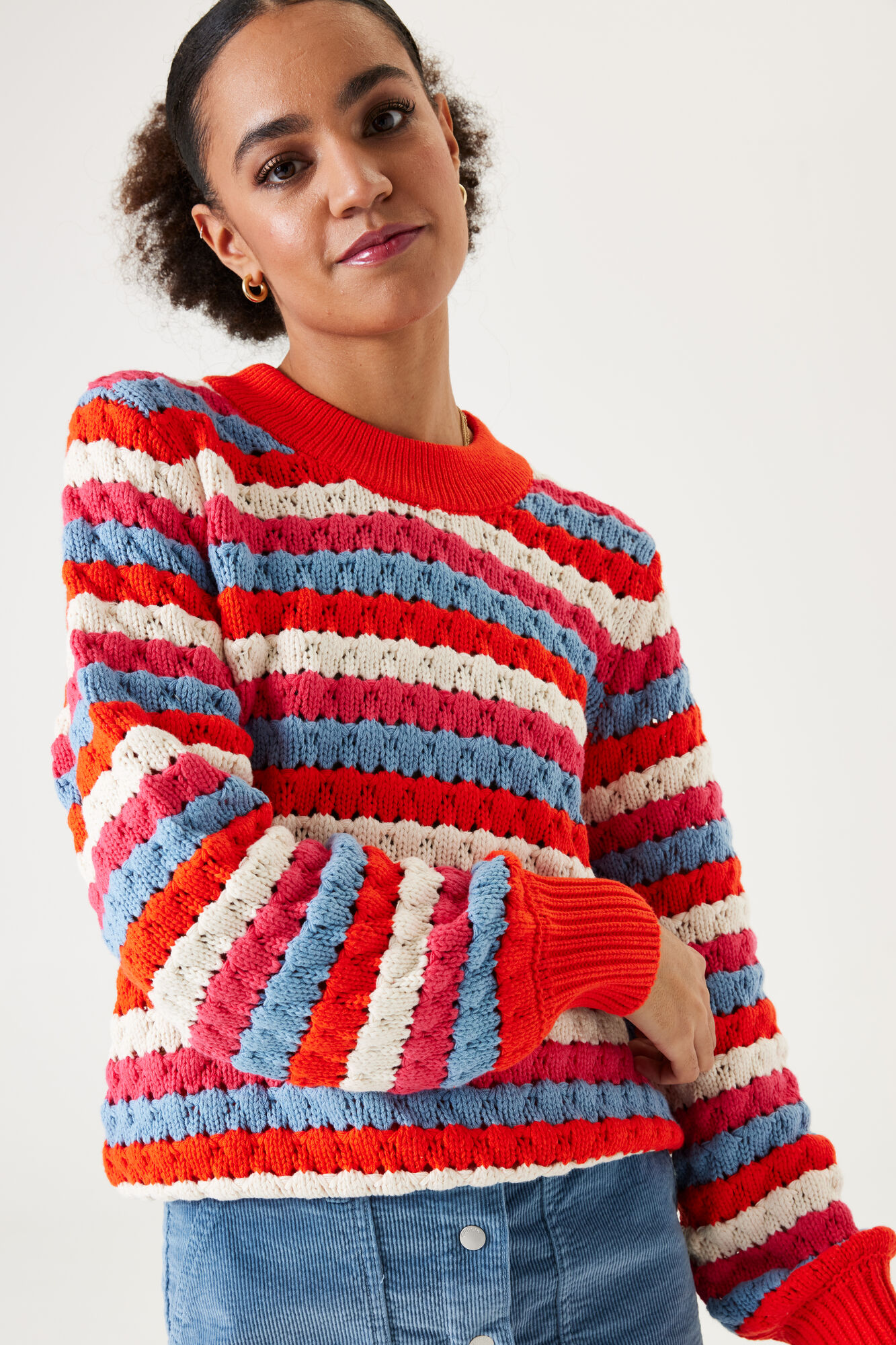 Garcia U40240 Pullover-flame scarlet