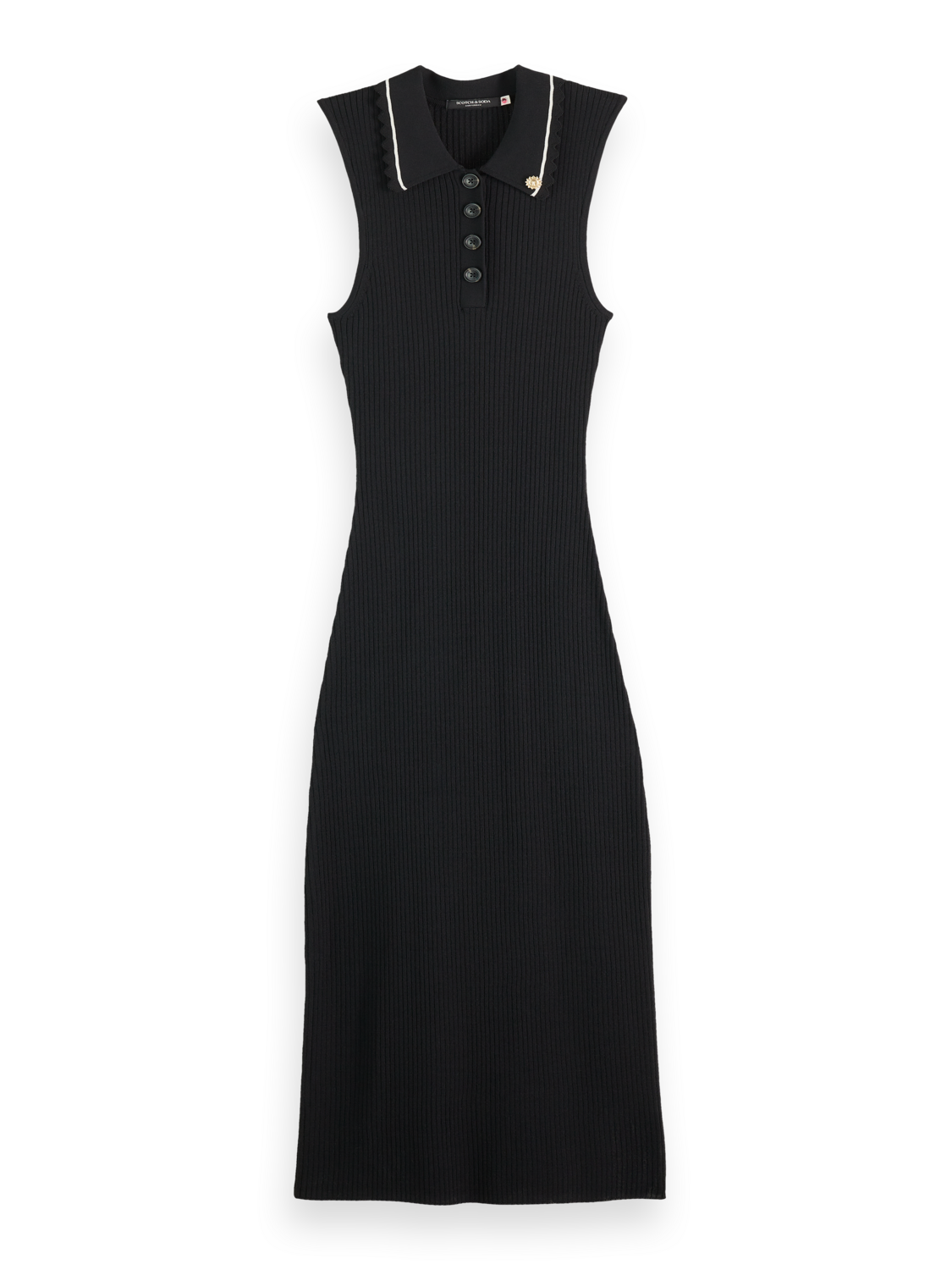 Scotch & Soda Ribbed knitted dress