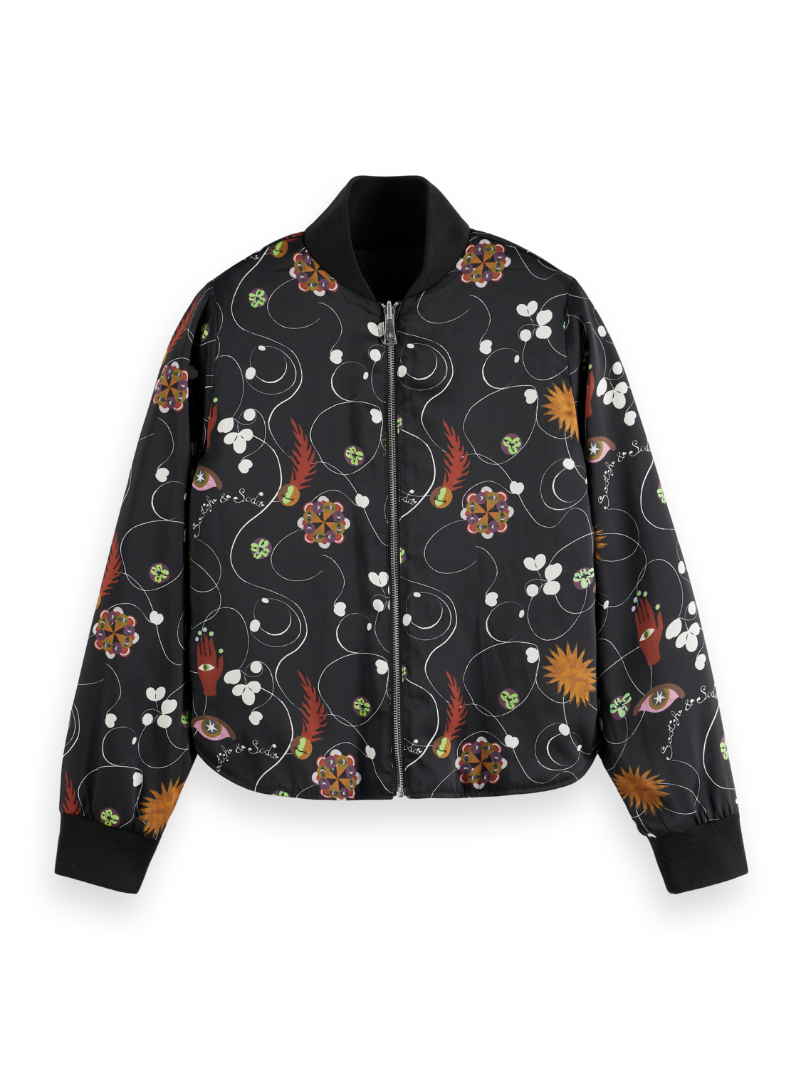 Scotch & Soda Elevated Reversible Bomber Jacket - Image 8