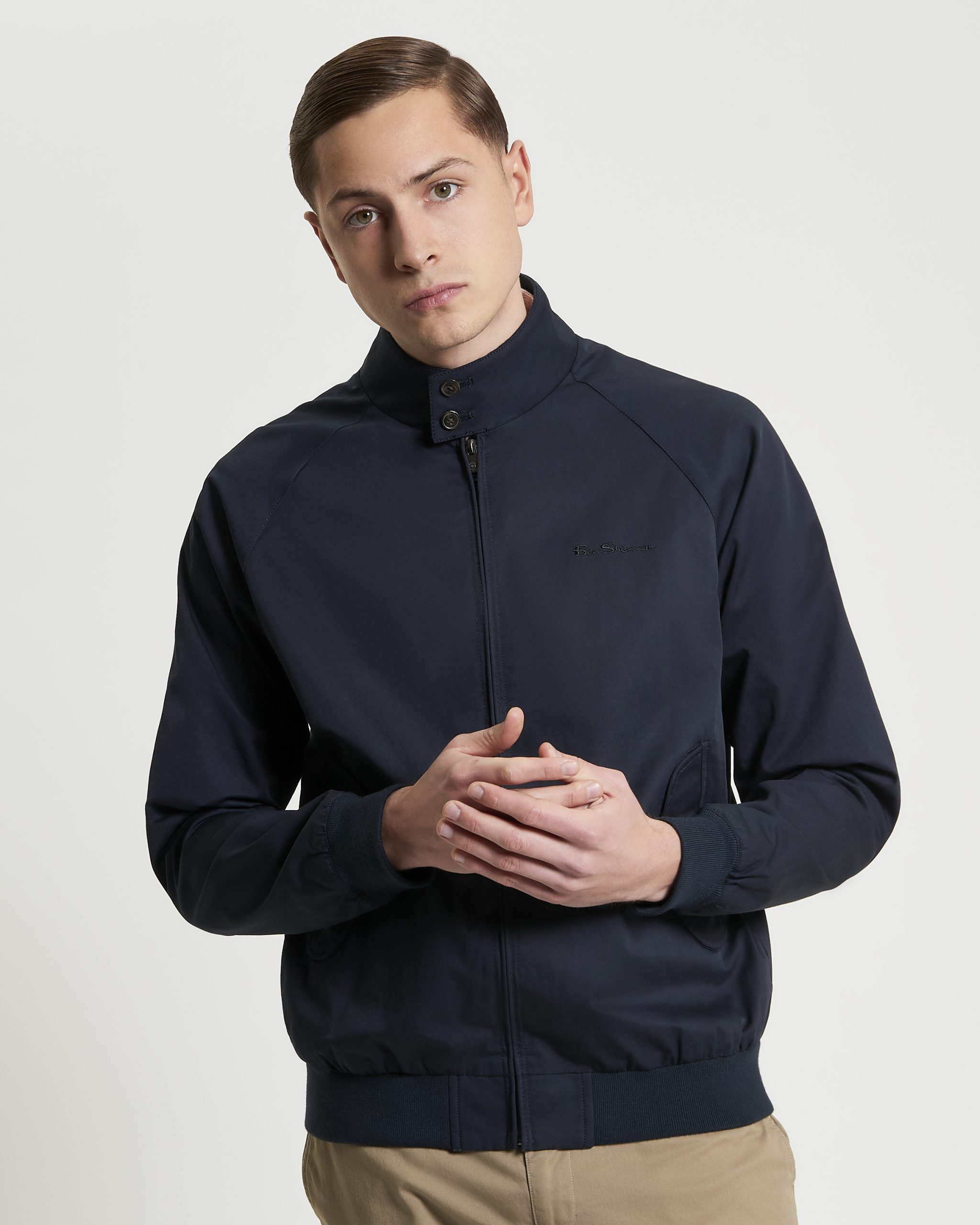 Ben Sherman Signature Harrington Jacket - Dark Navy - Image 4