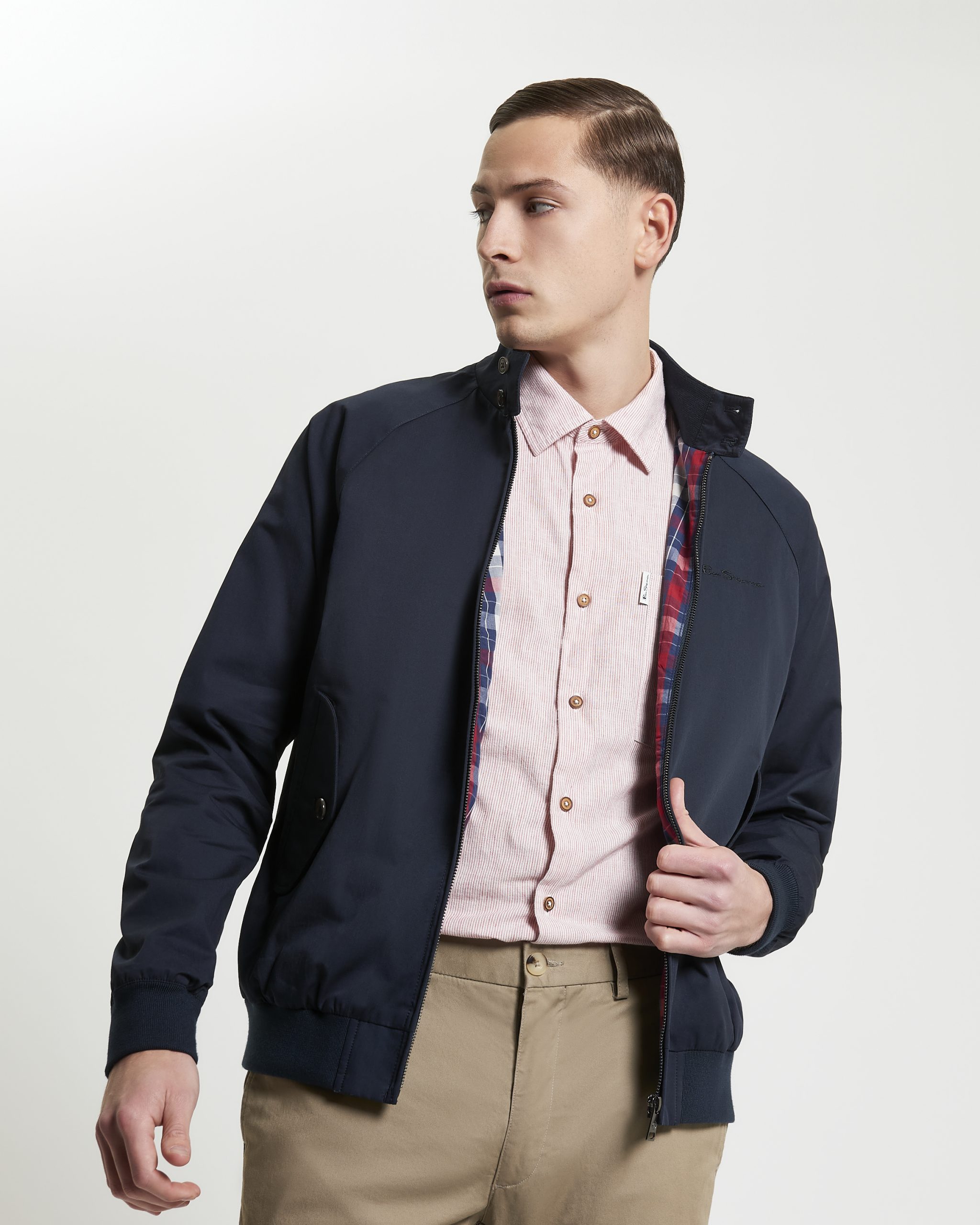 Ben Sherman Signature Harrington Jacket - Dark Navy - Image 5