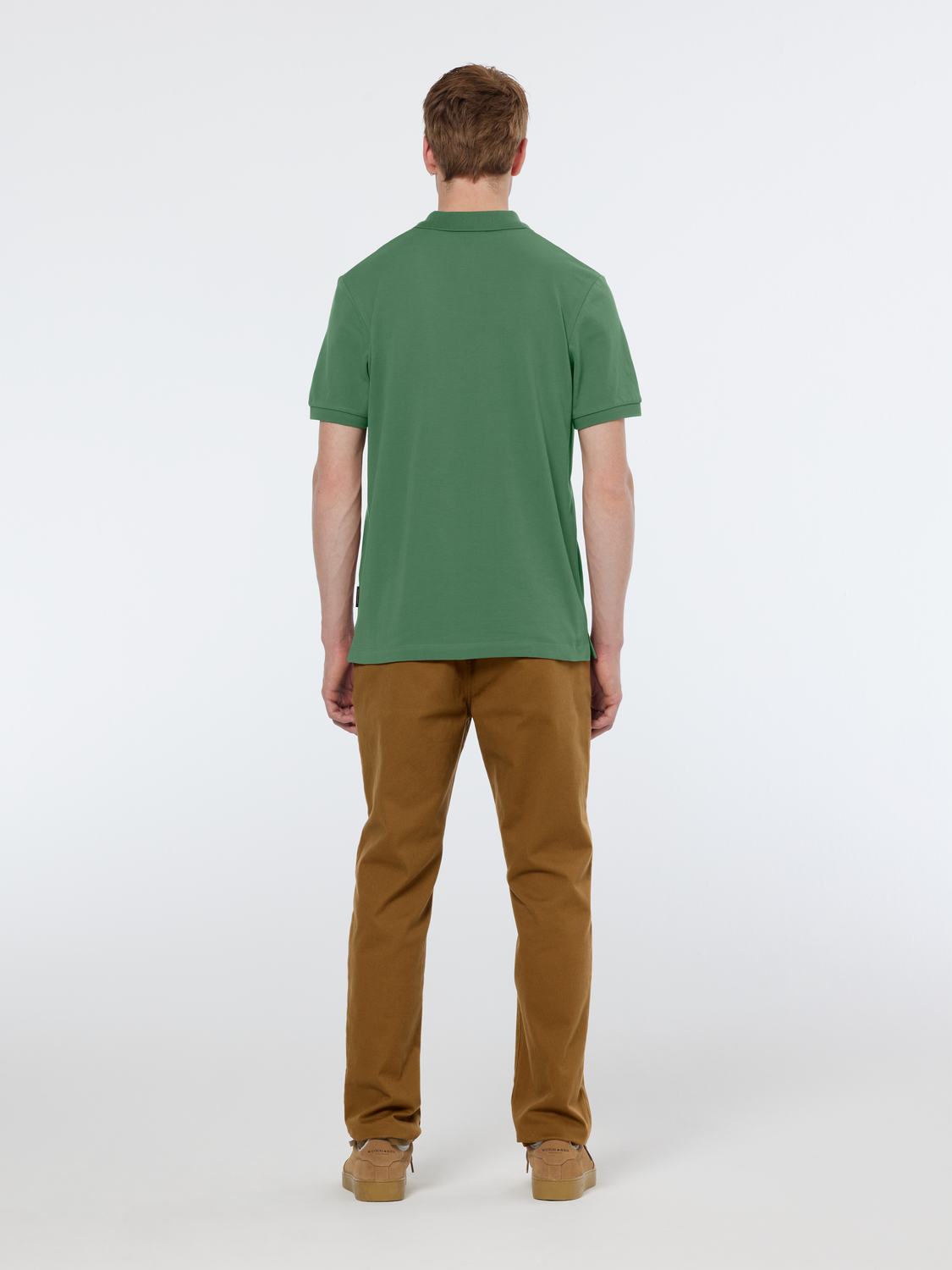 Scotch & Soda Seasonal Core - Logo Pique Polo - Sage Green - Image 3