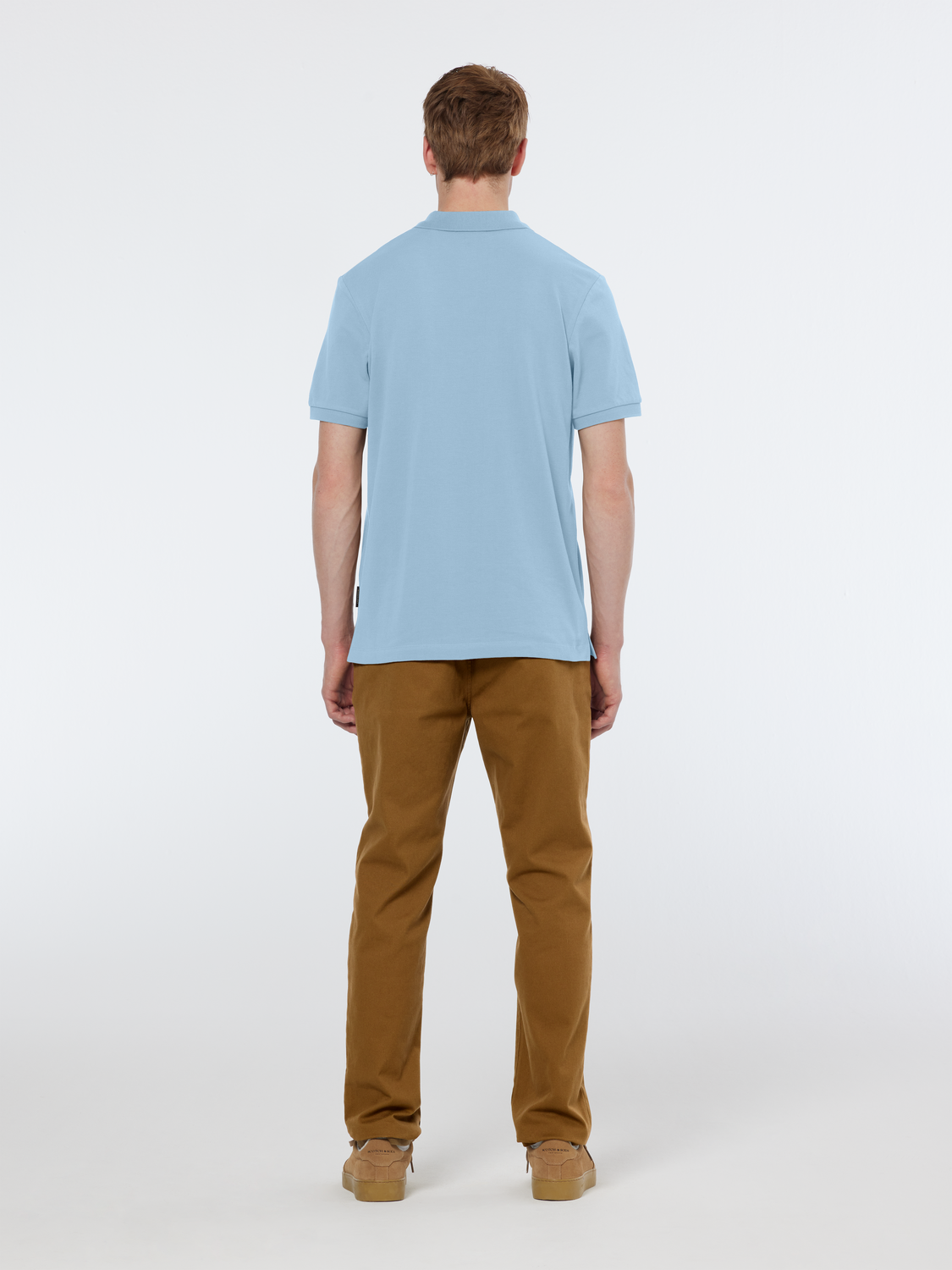 Scotch & Soda Seasonal core - Logo Pique Polo - Spring Blue - Image 3