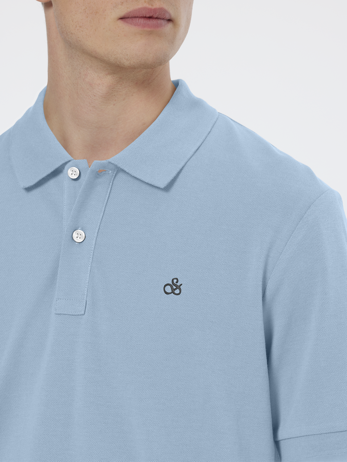 Scotch & Soda Seasonal core - Logo Pique Polo - Spring Blue - Image 4