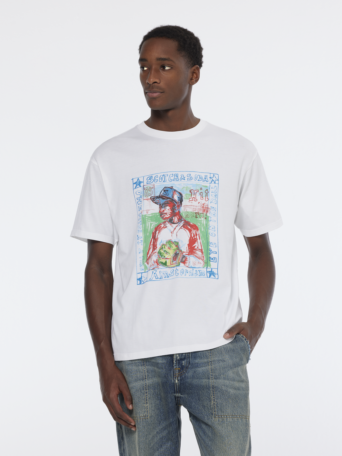 Scotch & Soda - Front Chest Artwork Relaxed Fit T-ShirT