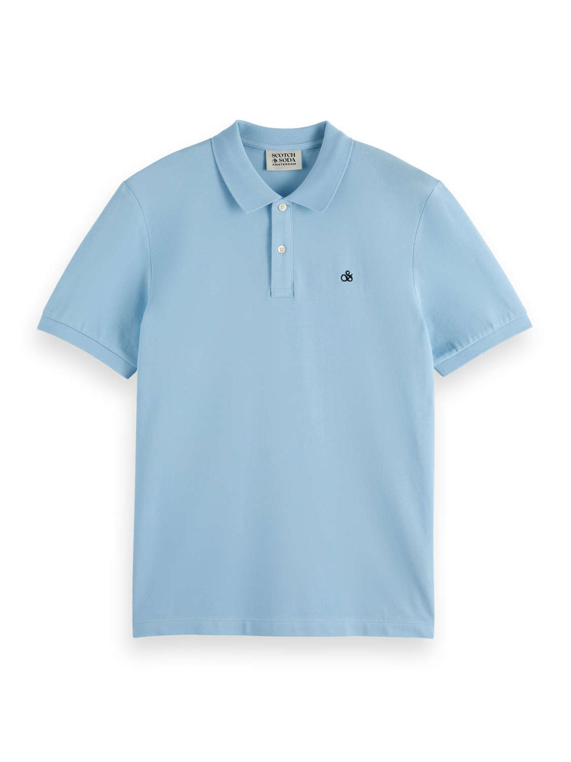 Scotch & Soda Seasonal core - Logo Pique Polo - Spring Blue - Image 5