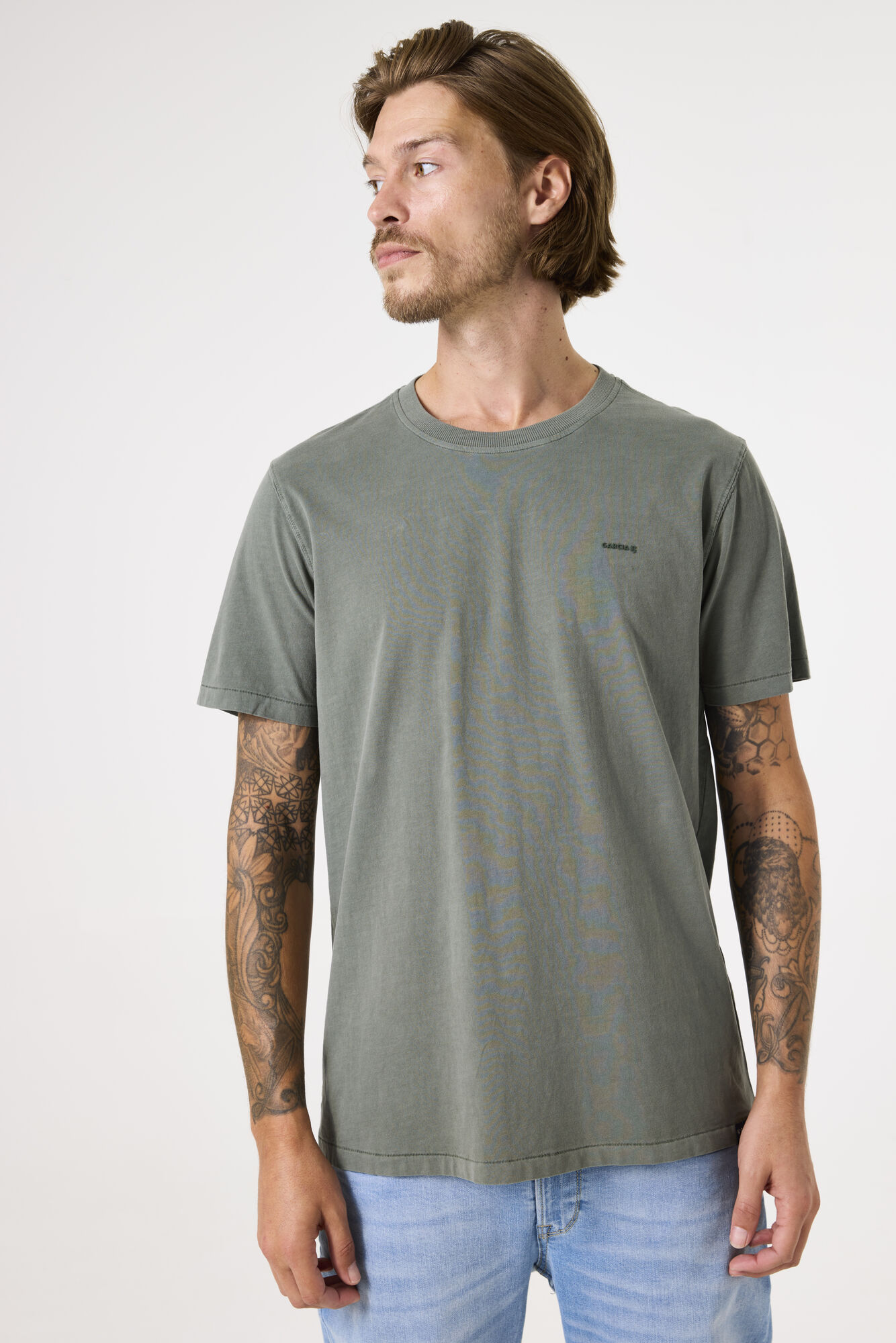 Garcia Z1179 Men`s T-shirt - Sage Green