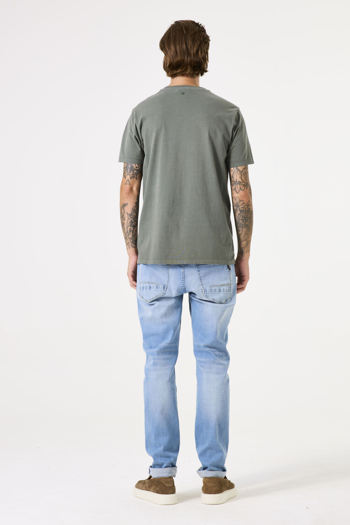 Garcia Z1179 Men`s T-shirt - Sage Green - Image 3