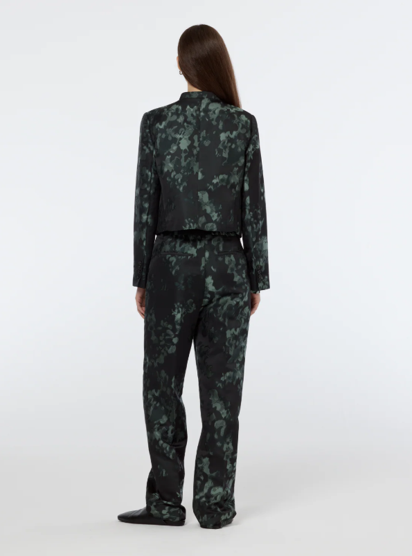 Scotch & Soda - Floral Jacquard Cropped Blazer - Image 3