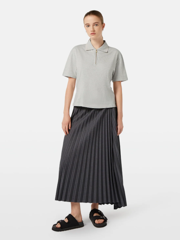 Scotch & Soda - Waisted Polo T-Shirt With Zipper Closure - Image 2