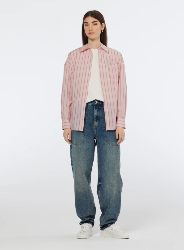 Scotch & Soda - Striped Girlfriend Poplin Shirt - Image 2