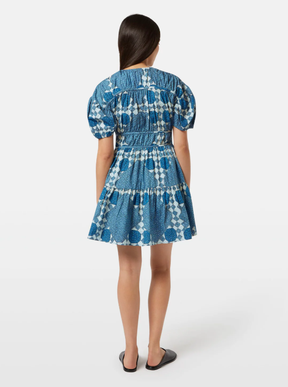 Scotch & Soda Mini Dress With Gathering - Heirloom Quilt - Image 2