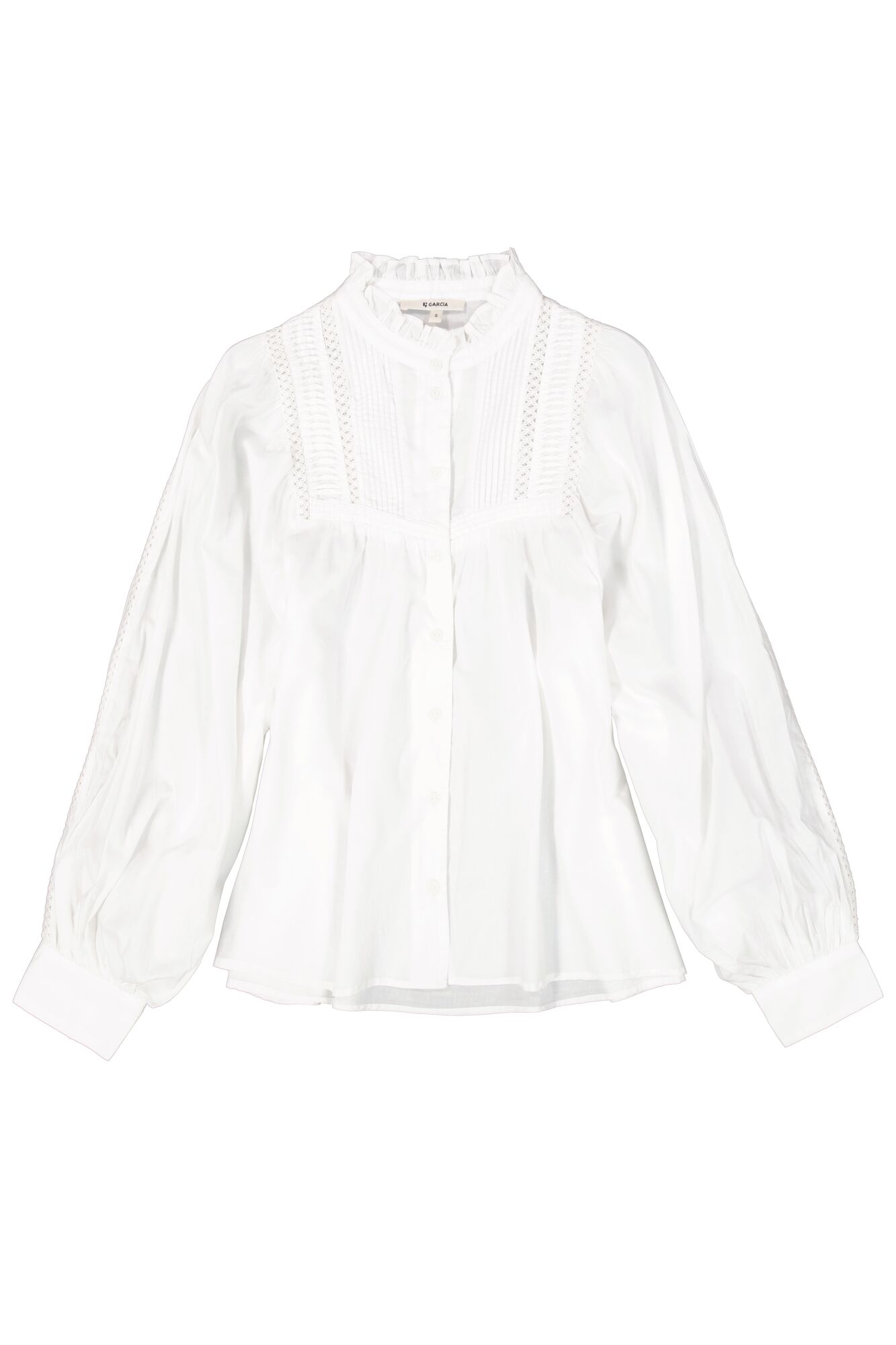 Garcia Ladies LS Shirt - Off White B50032 - Image 5