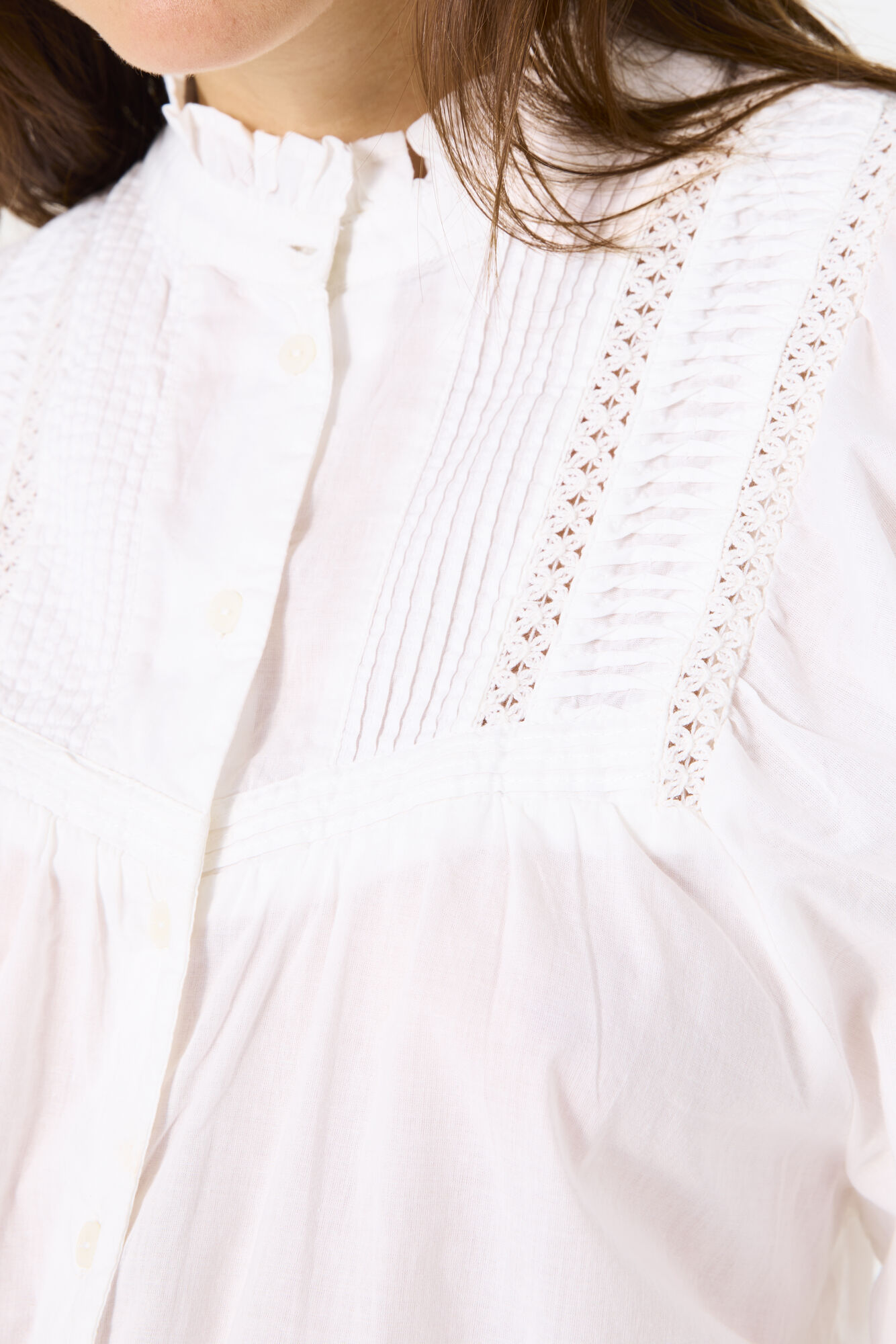 Garcia Ladies LS Shirt - Off White B50032 - Image 4