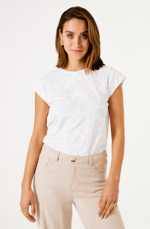 Garcia Ladies T-shirt - Off White D50008