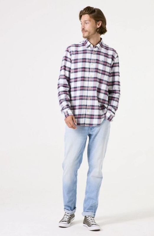 Garcia Men`s LS Shirt - White C51284 - Image 2