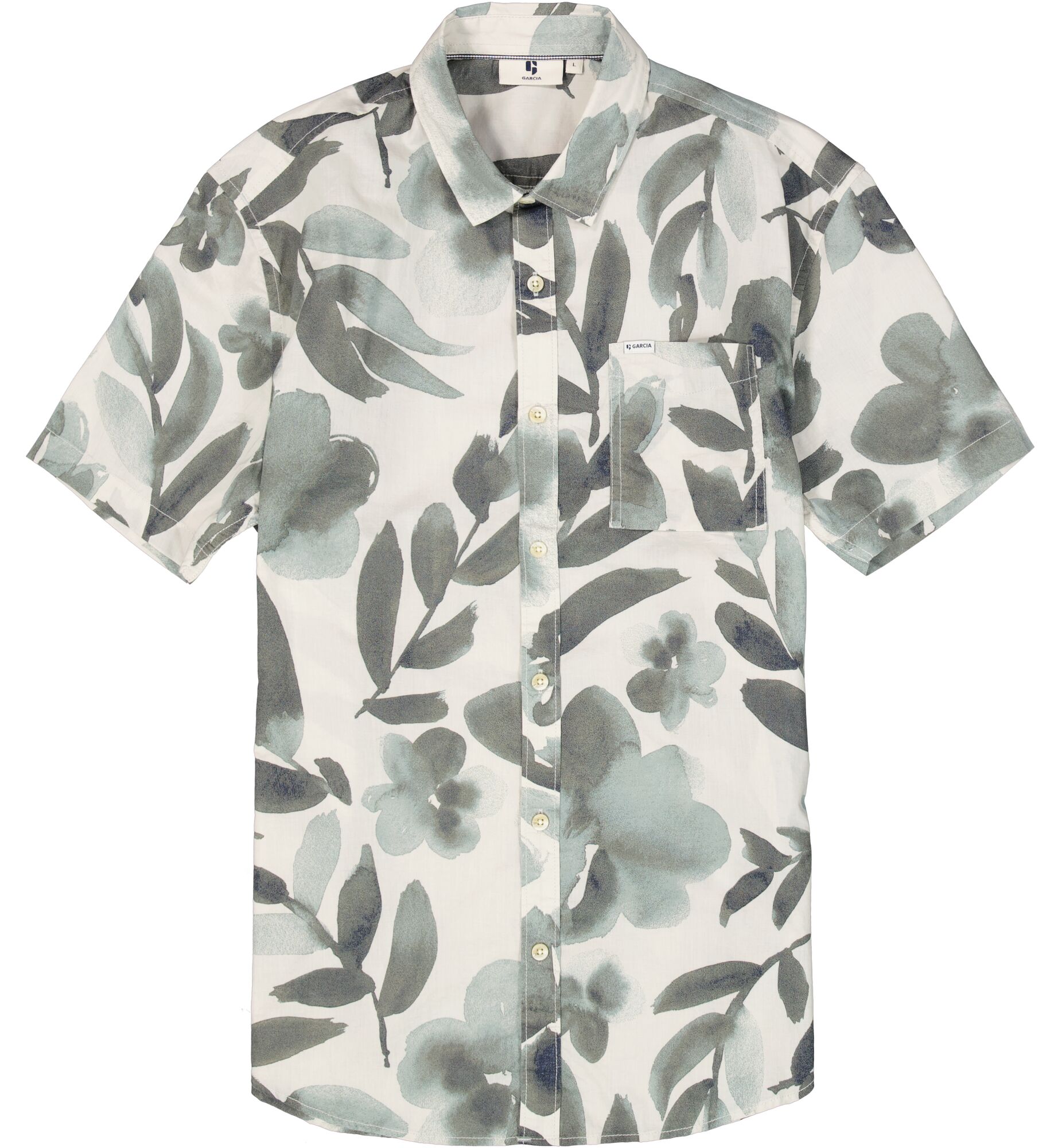 Garcia Men`s SS Shirt - Ash Grey F51090 - Image 5