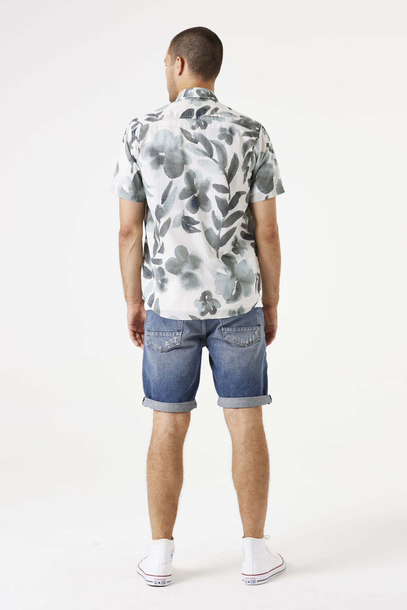 Garcia Men`s SS Shirt - Ash Grey F51090 - Image 3