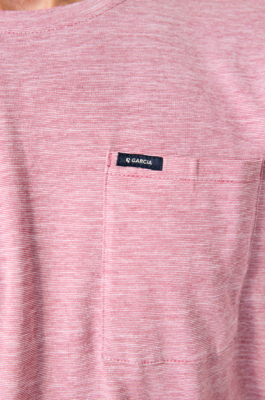 Garcia Men`s T-shirt - Soft Rose Z1100 - Image 4