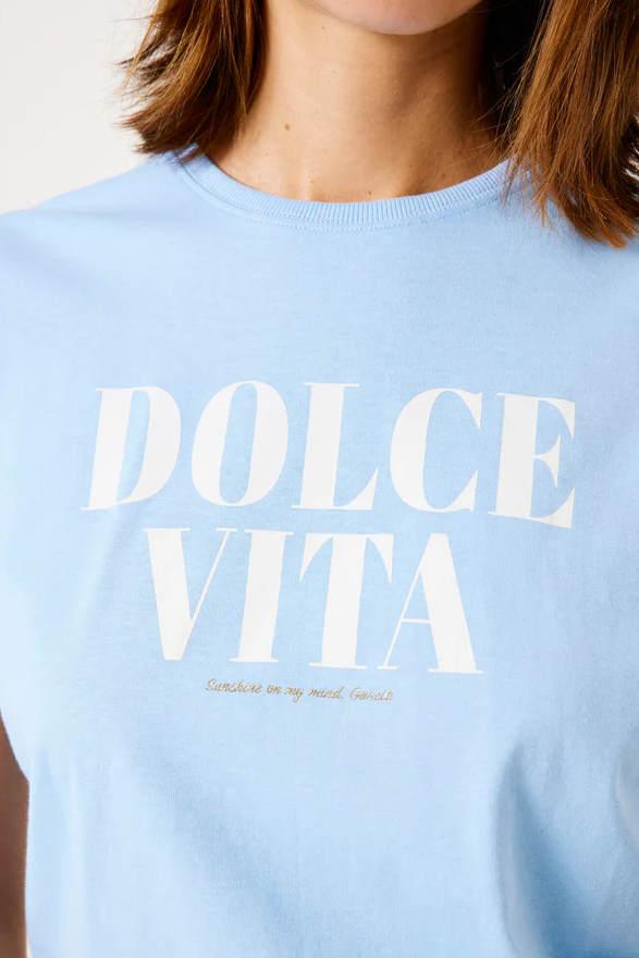 Garcia T-Shirt - Blue Wave E50201 - Image 4