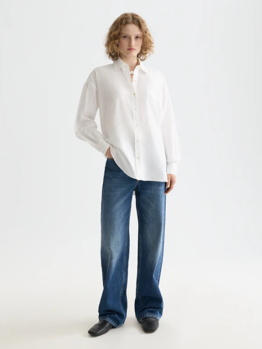 Scotch & Soda Core Girlfriend poplin shirt-White - Image 4