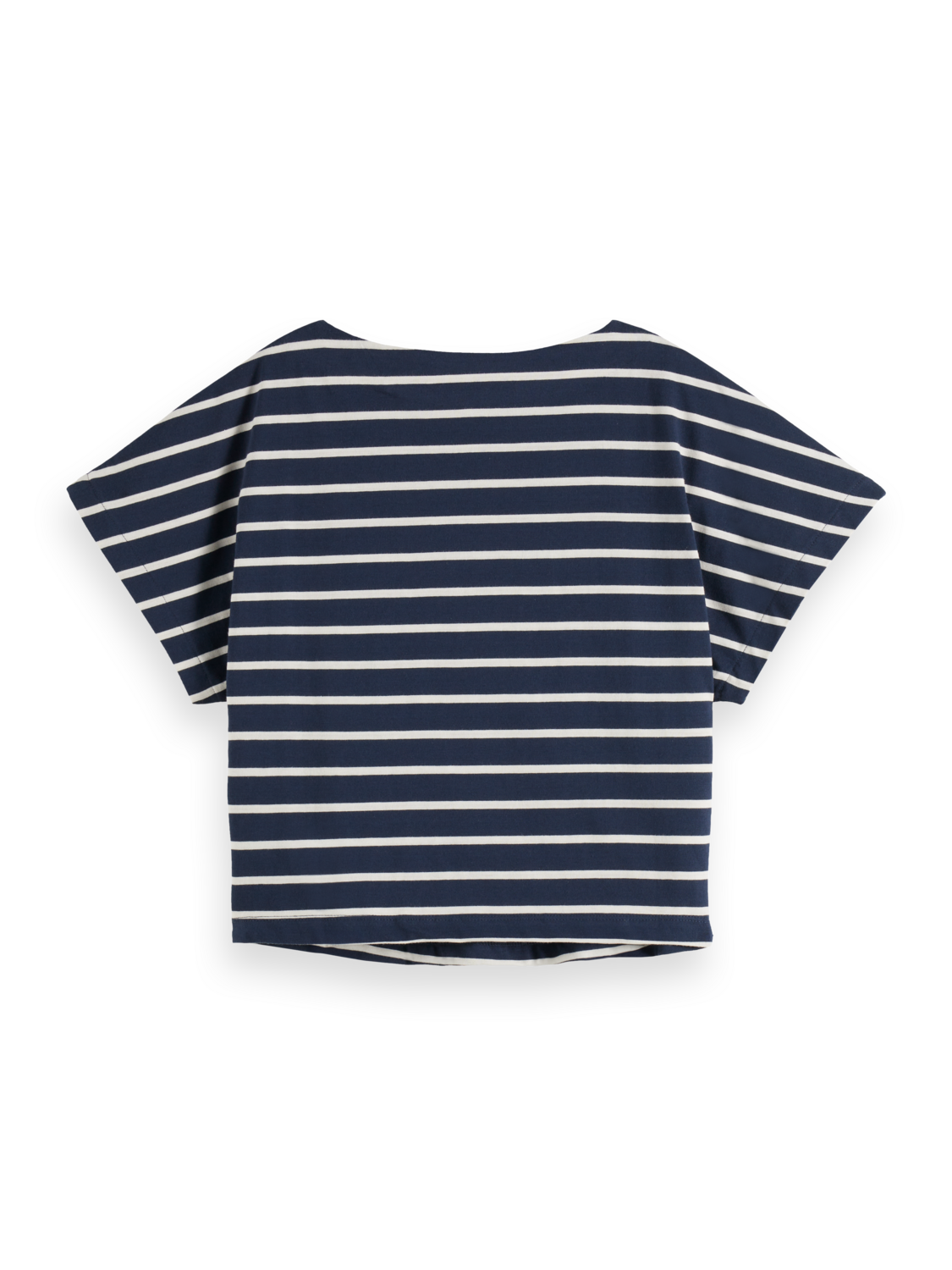 Scotch & Soda Slash neck jersey top-Midnight Blue/ Soft Ice - Image 6