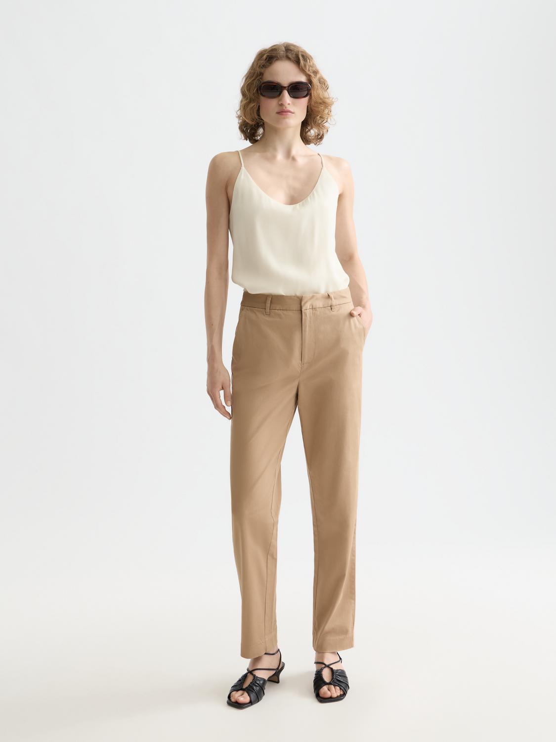 Scotch & Soda Jersey Woven tank - Off White - Image 3