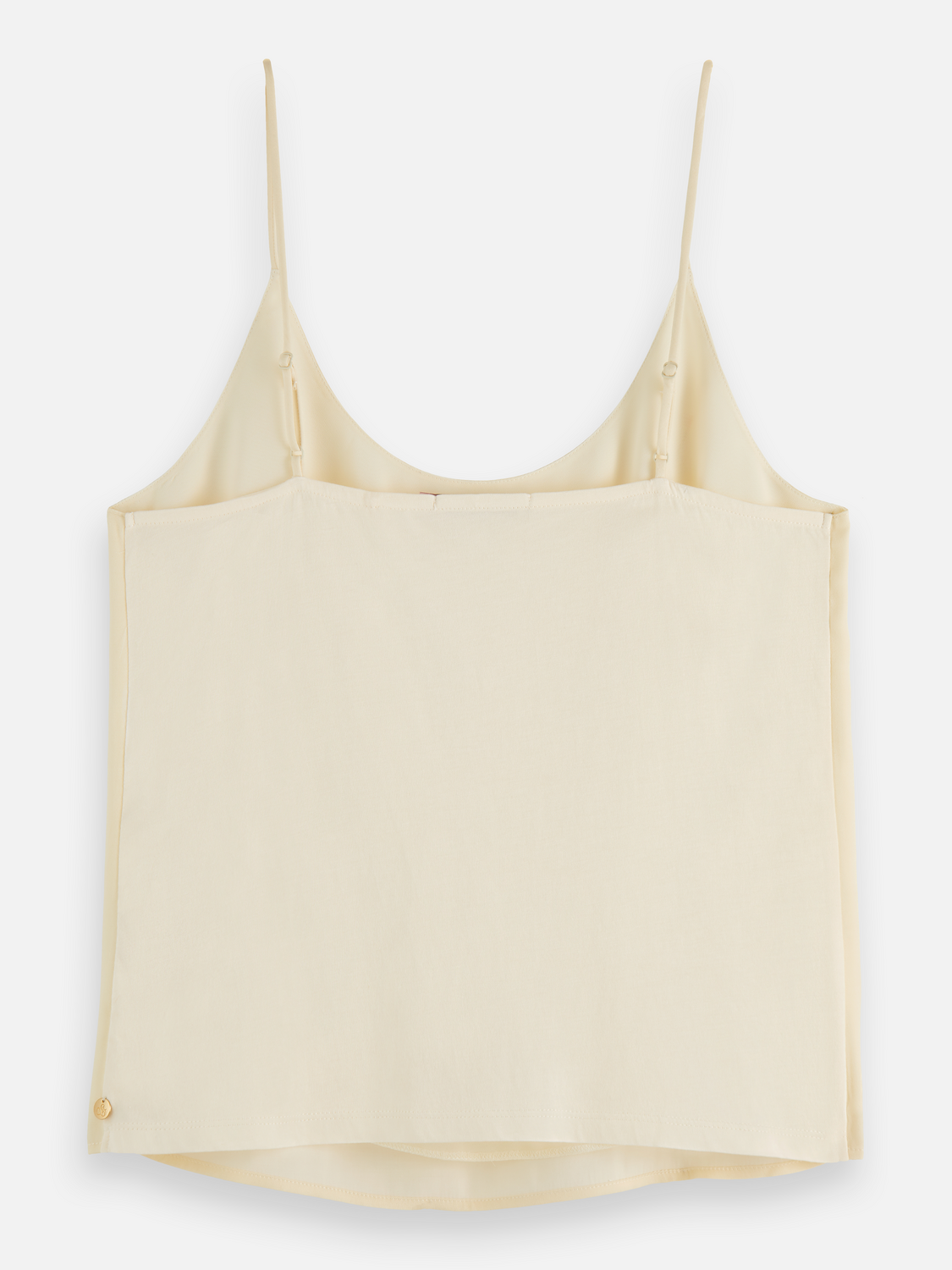 Scotch & Soda Jersey Woven tank - Off White - Image 5