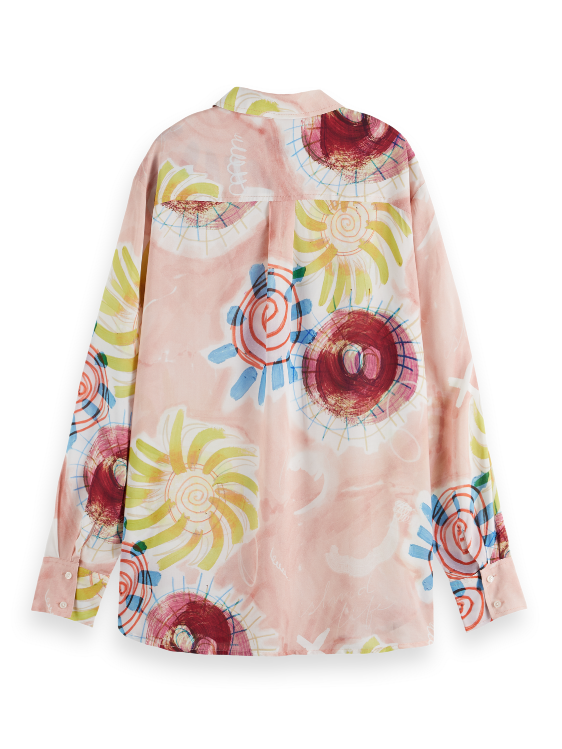 Scotch & Soda Printed relaxed fit shirt-Abstract Sun Pink - Image 6